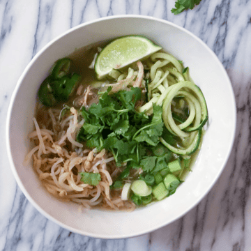 instant pot pho in a bowl